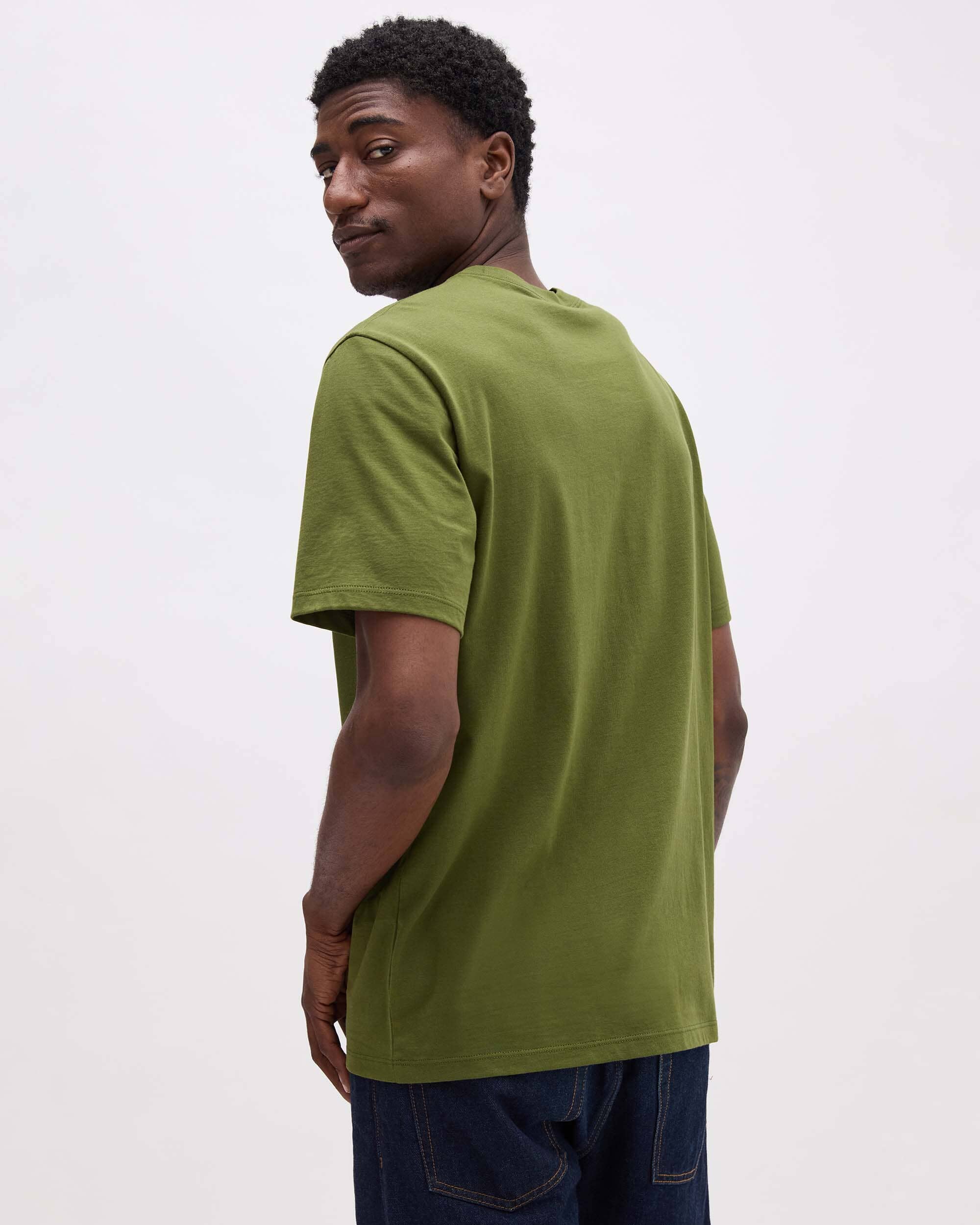 Andie Swim - Mens Pima Pocket Tee - Pima Cotton Jersey - Cypress -