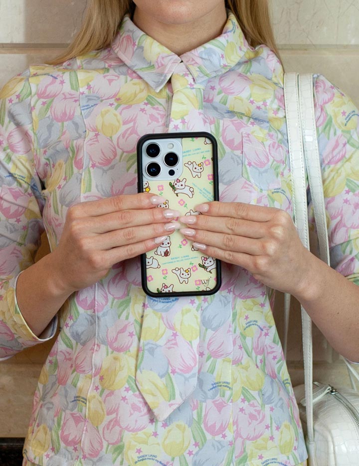 Wildflower - Sandy Liang Bunny Gift Wrap iPhone Case -