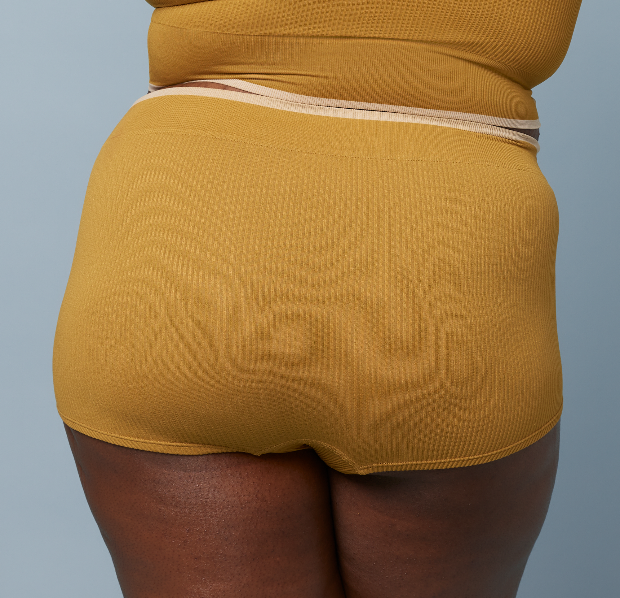 Harper Wilde - Lounge Rib Boyshort - Golden -