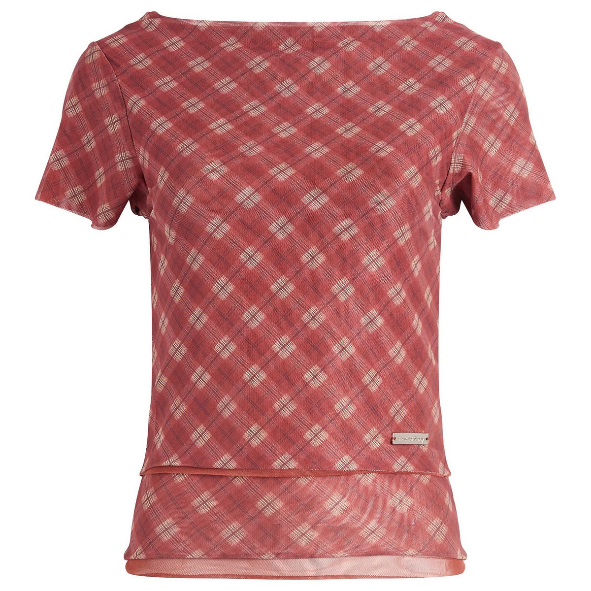 Retro Check Mesh Top - Multi