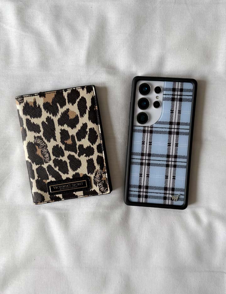 Wildflower - Plaid - Blue iPhone Case -