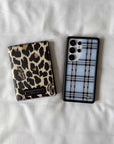Wildflower - Plaid - Blue iPhone Case -