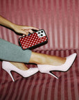 Supporting Image 04 Polka Dot Burgundy and Cream iPhone Case