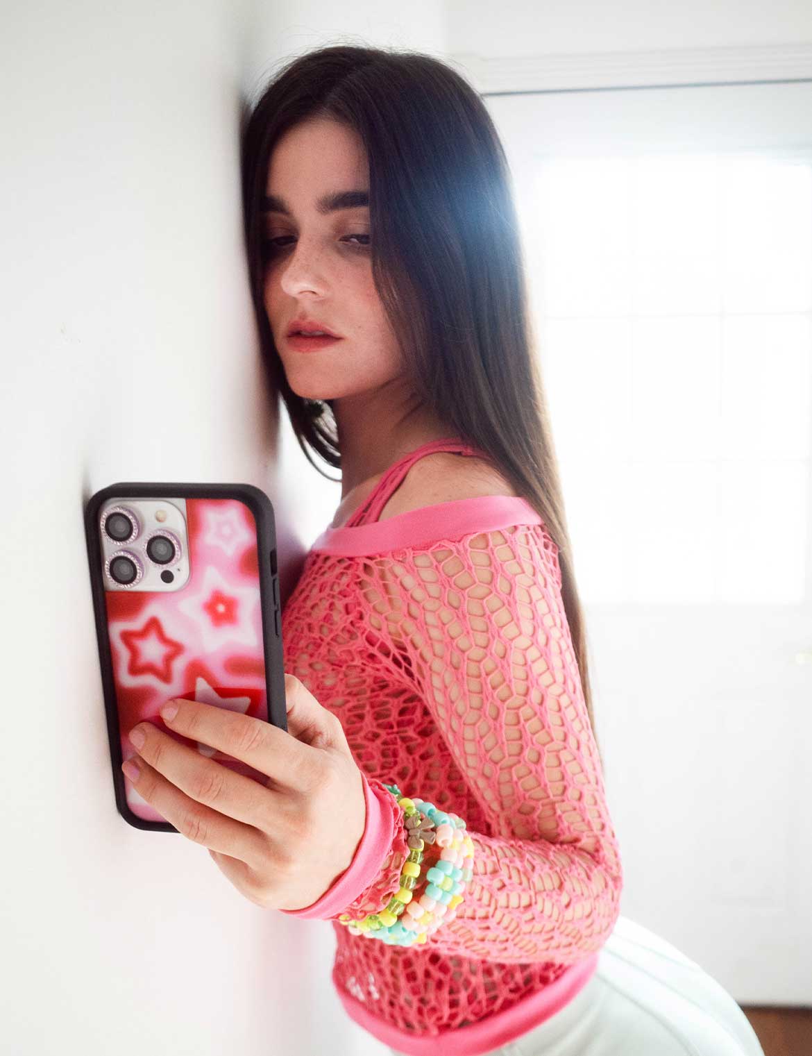 Wildflower - Dream Star - Red iPhone Case -