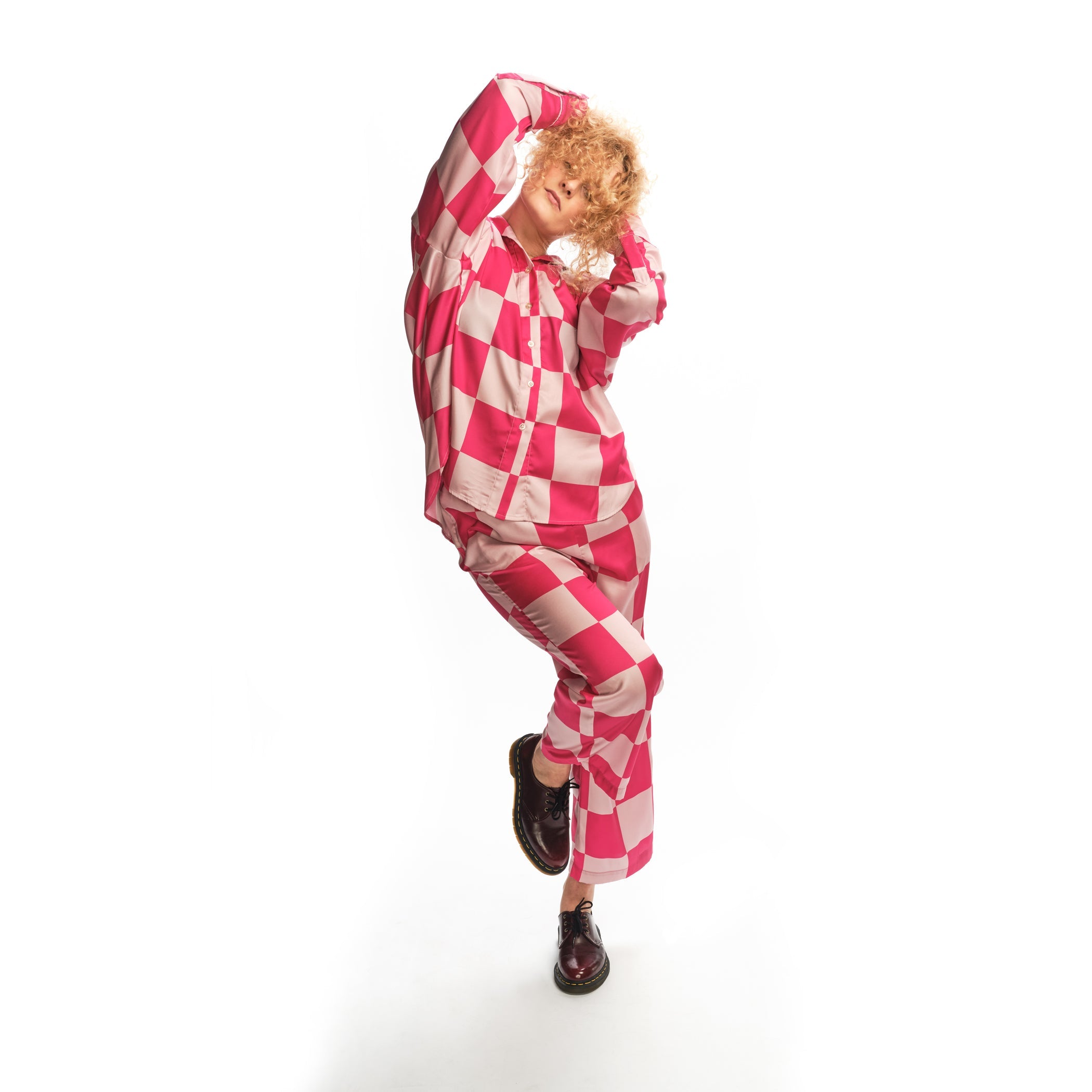 Offe Boyko - Pants - Kitt Pants - Hot Pink Check – offe market