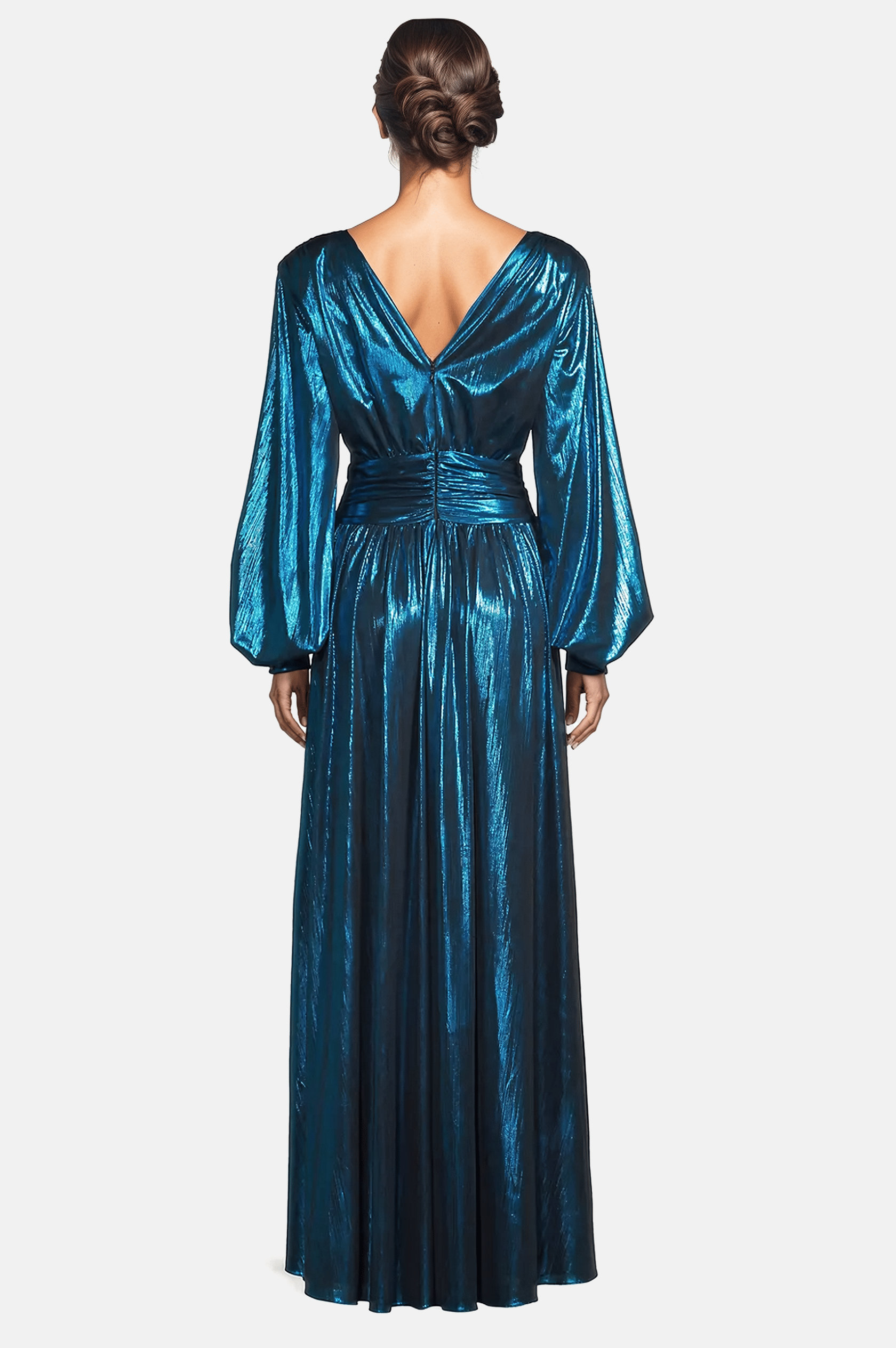 The Kathy Maxi Gown - Turquoise