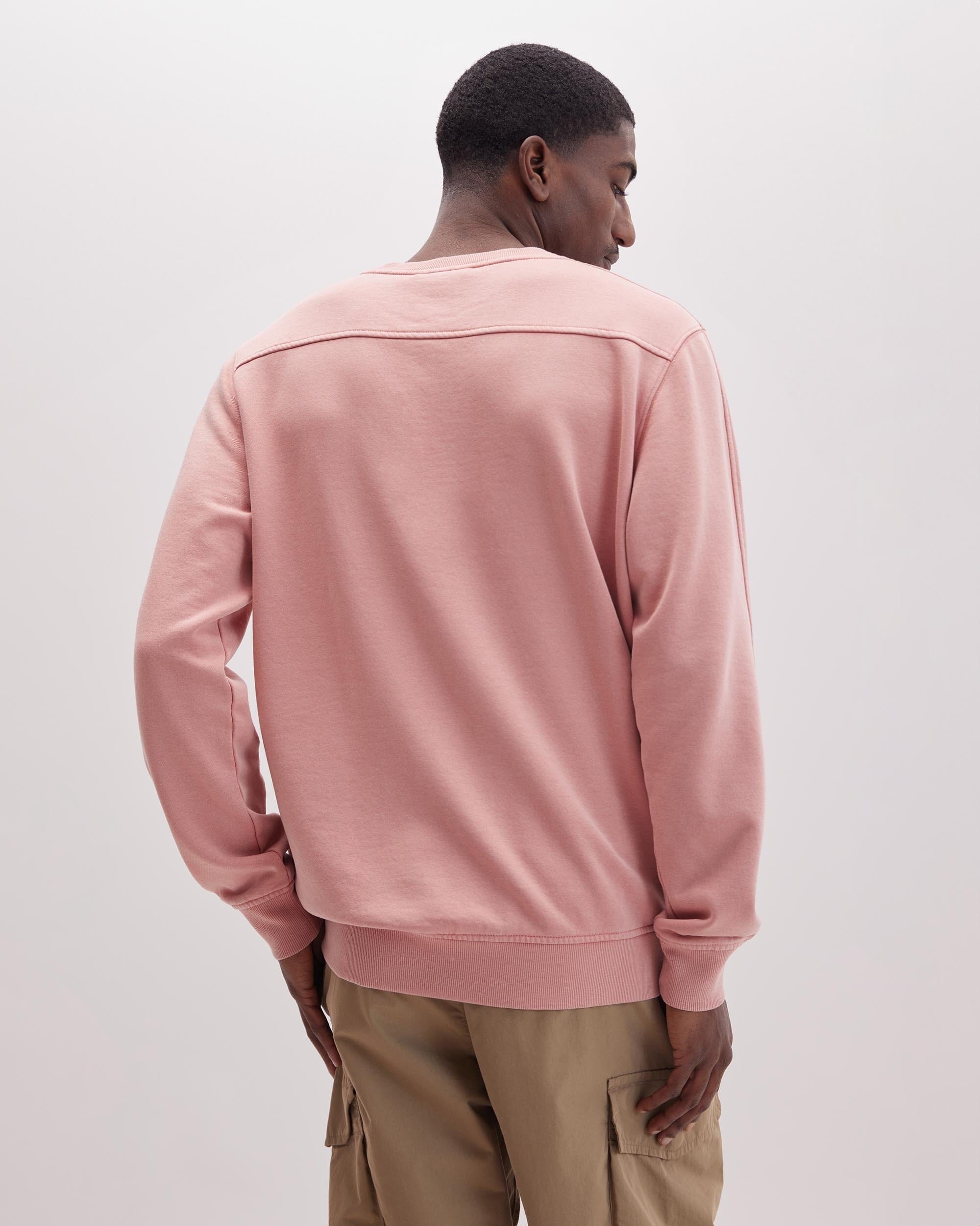 Andie Swim - Mens Recycled Fleece Sweatshirt - Recycled Fleece - Mineral Pink Sands -