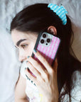 Supporting Image 05 Pink Gingham Hearts iPhone Case