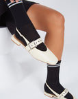 Intentionally Blank - Pearl Slingback Natural Sole Ballet Flat -