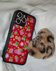 Supporting Image 06 Fuzzy Leopard Heart W/ Wf Charm