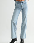 Jemina Denim - High Rise Hidden Waistband Straight -