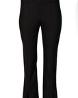 Nelle Atelier - The Phillip Petite High Waisted Slit Pant - Onyx -