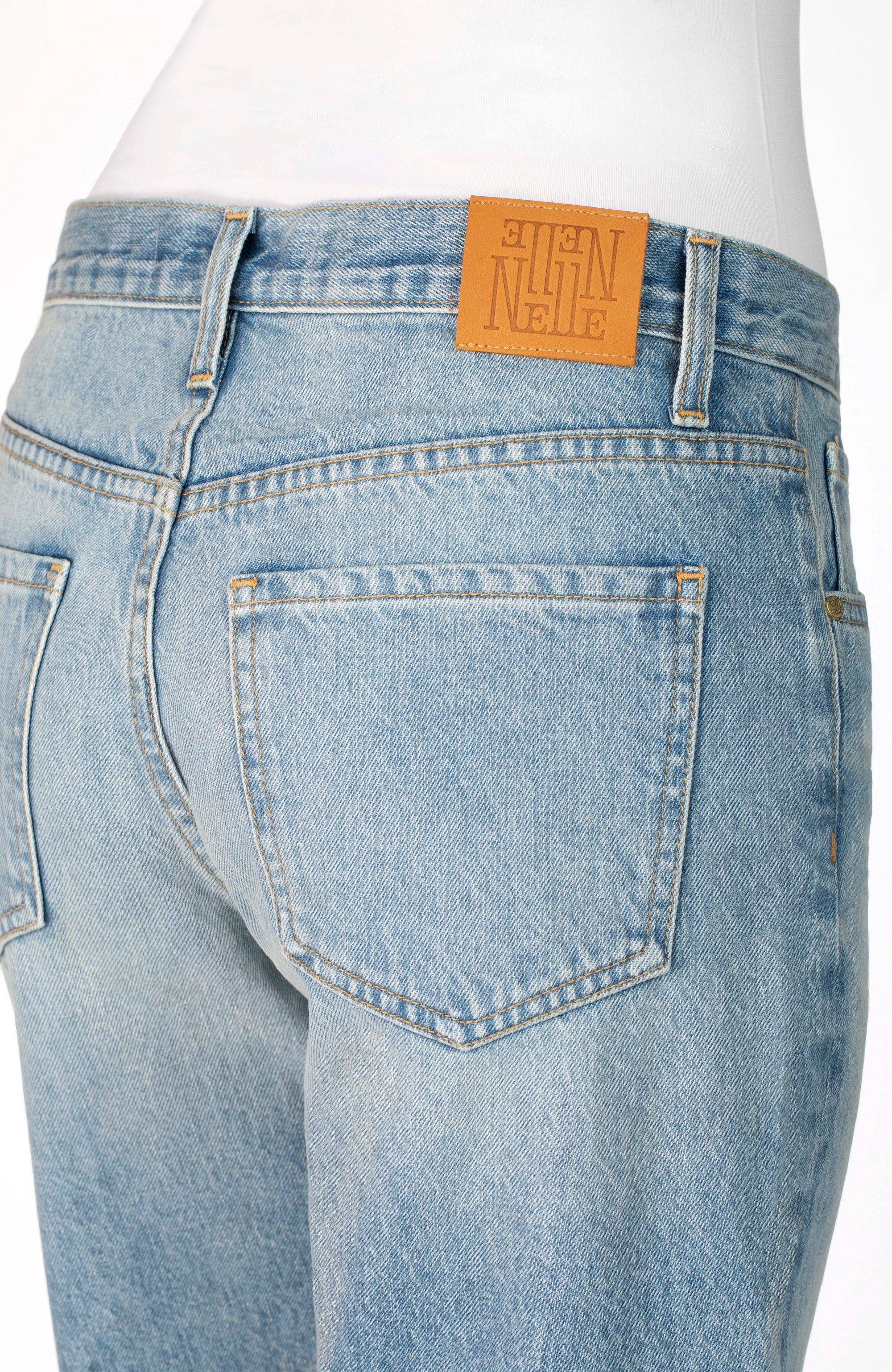 Nelle Atelier - The Austyn Petite Capri Straight Leg Jean - Sky -