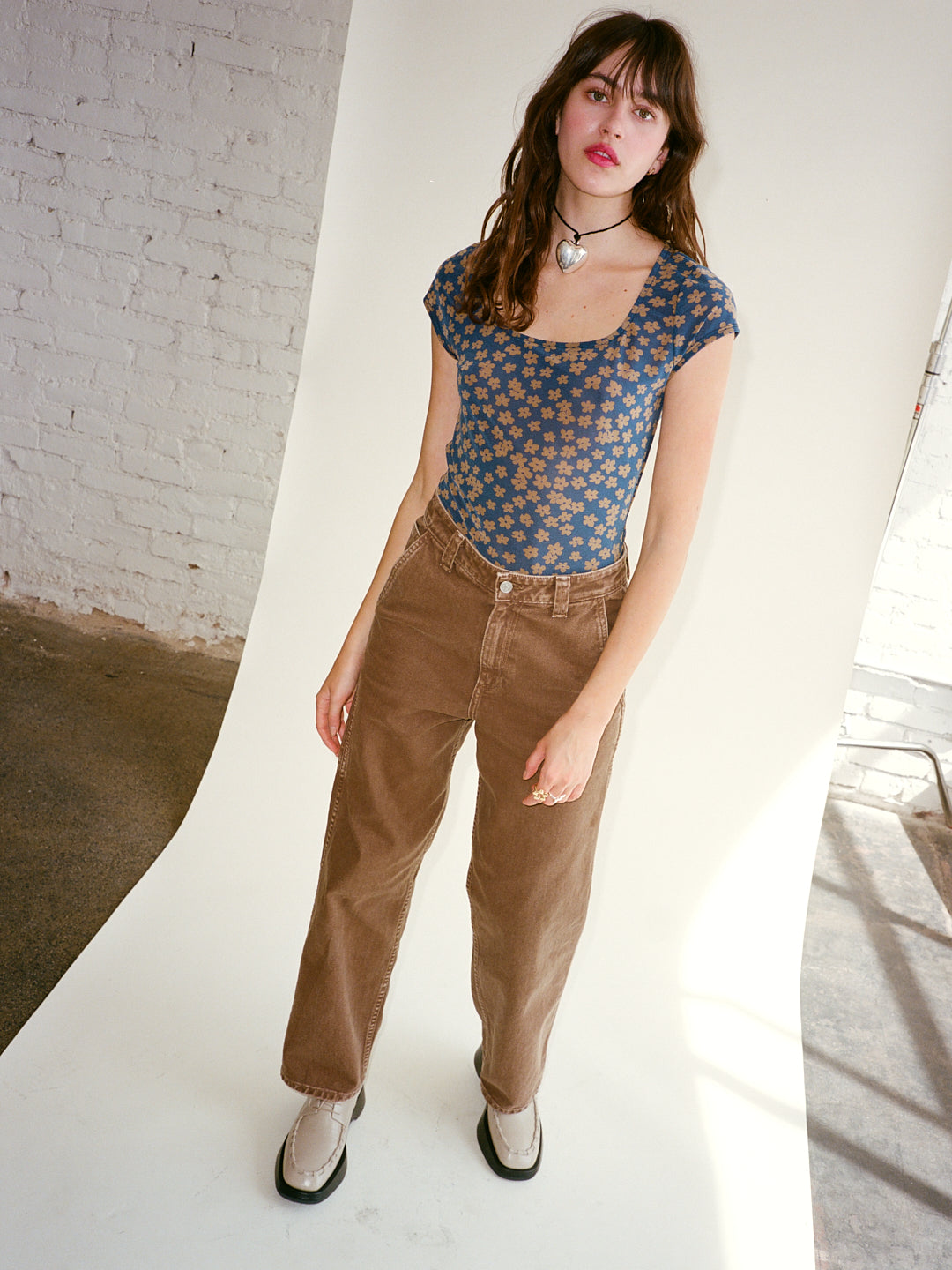 Lisa Says Gah - Yola Bodysuit - Navy/Camel -