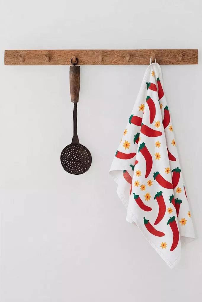 Julie Peach - Chili Pepper Towel -
