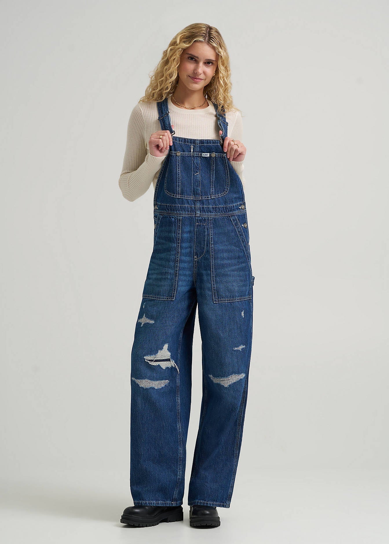 Lee - Relaxed Overall in Blue Theory DX -