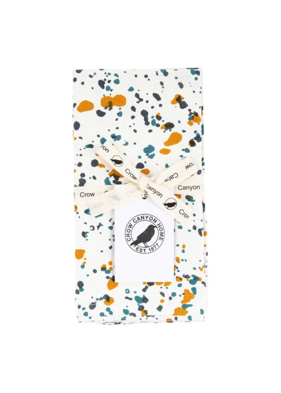 Crow Canyon Home - Catalina Kitchen Towels - Bermuda Buttercup, Set of 2 -
