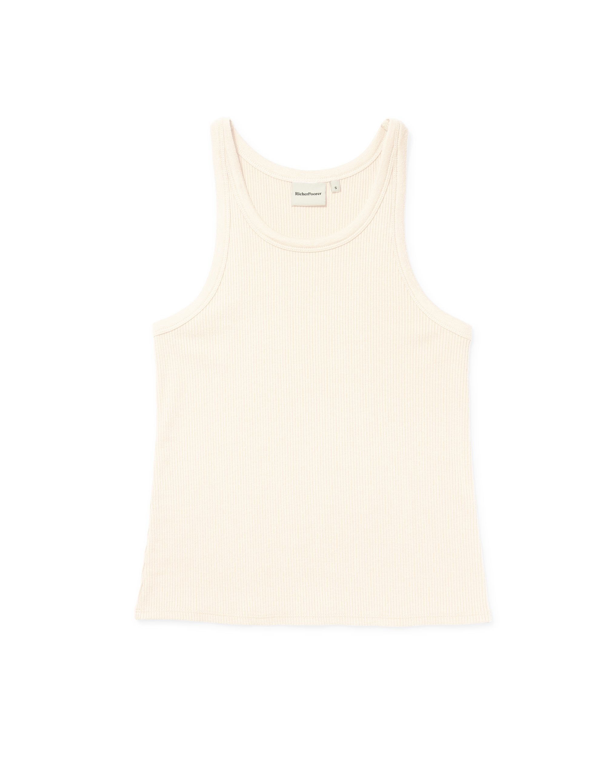 Andie Swim - Womens Vintage Rib Tank - Lyocell Rib Knit - Bone -