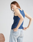 Richer Poorer - Vintage Rib Tank - Moonlit Ocean -