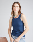 Richer Poorer - Vintage Rib Tank - Moonlit Ocean -