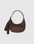 Baggu - Small Recycled Leather Crescent Bag - Brown -