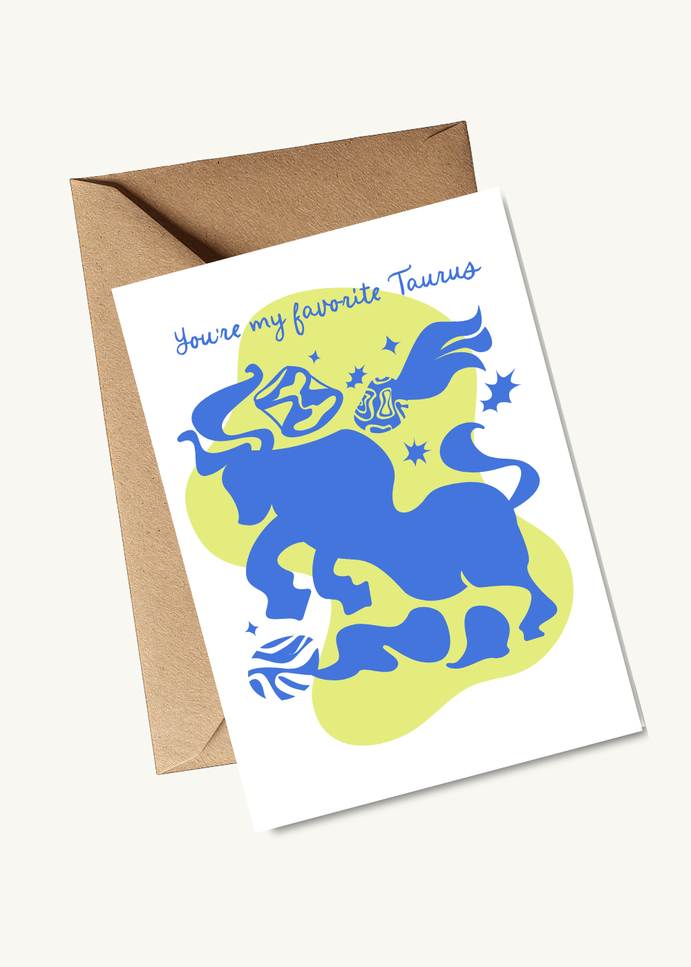 Nice Paper - Greeting Card - Taurus -