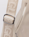 Baggu - Medium Recycled Leather Crescent Bag - Stone Auction -