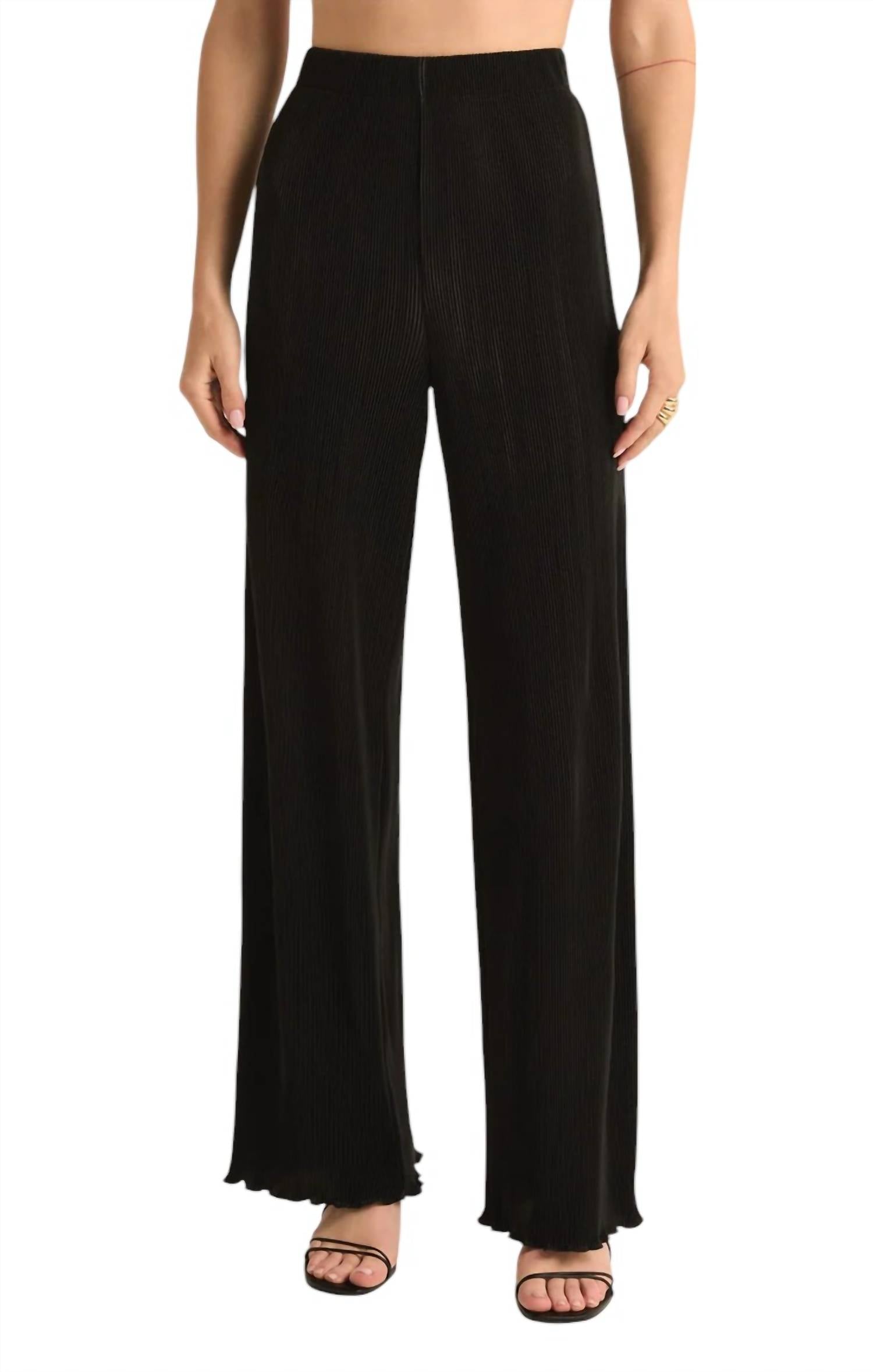 Denia Pleated High Rise Pants