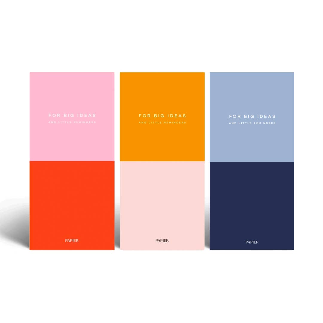 Papier - Set of 3 Listpads - Colorblock -