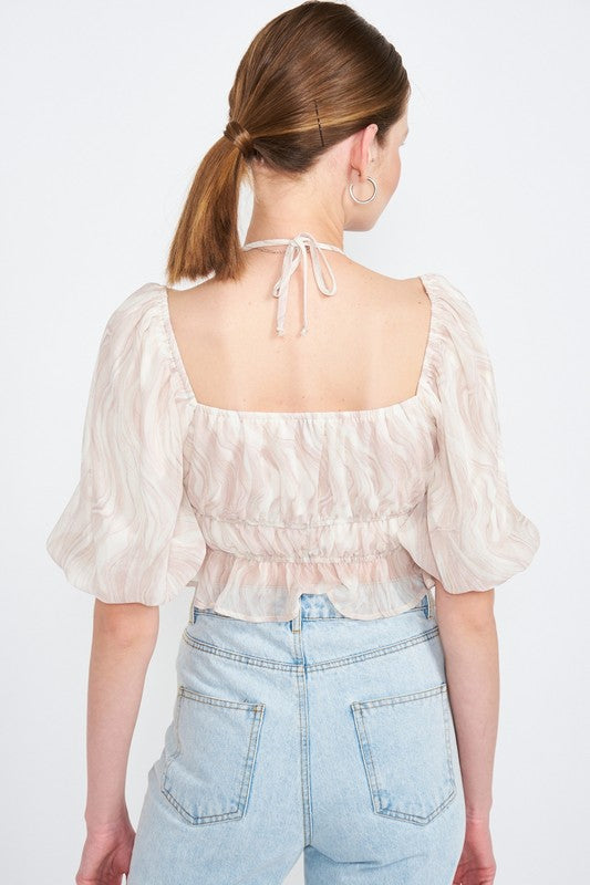 Penny Ruched Crop Top