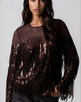 & Other Stories - Renee Sequin Top - Brown -