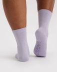 Baggu - Crew Sock - Lilac Metallic -