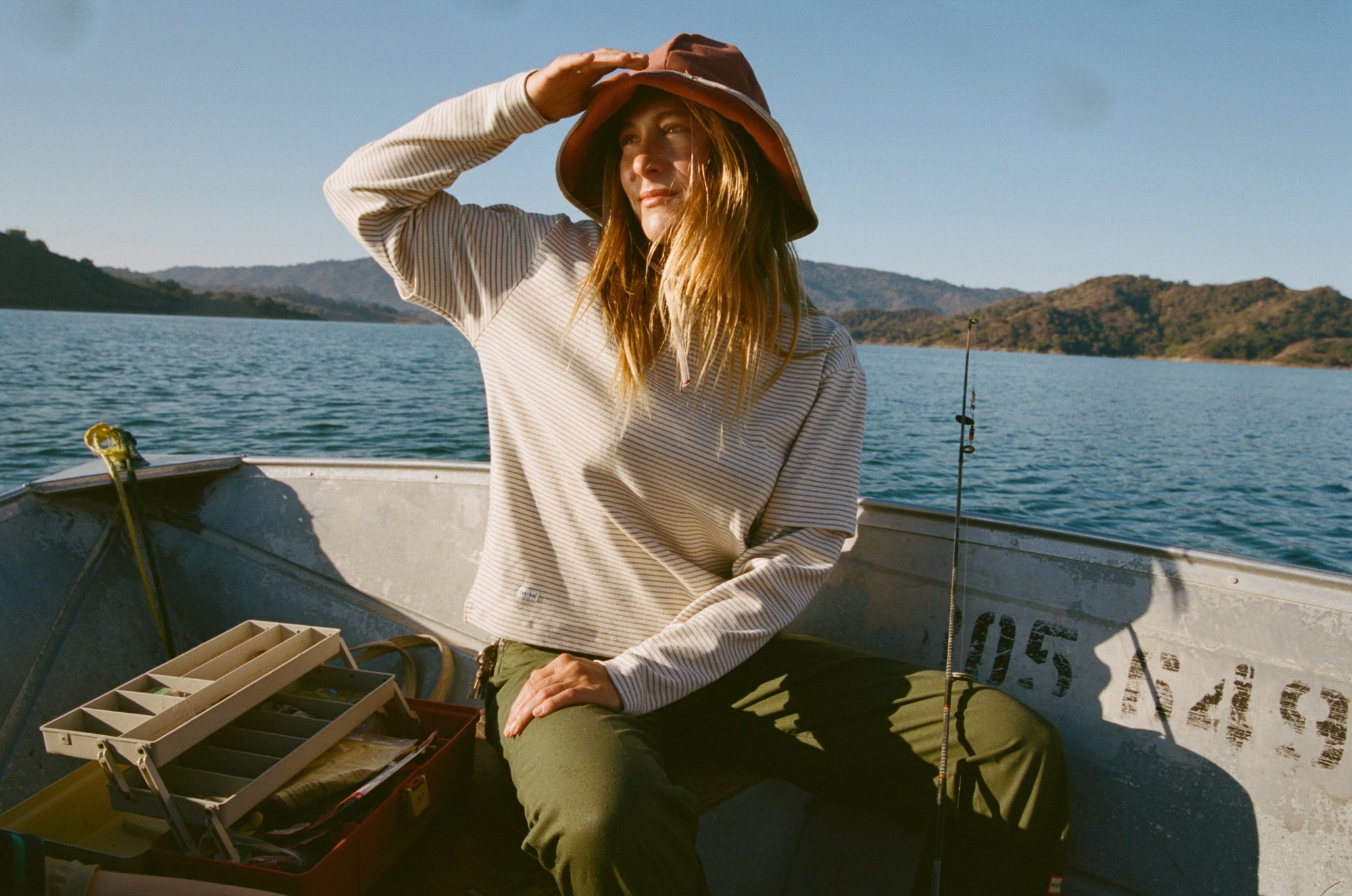 Rat Boi - Skate Long Sleeve - Ecru Stripe -