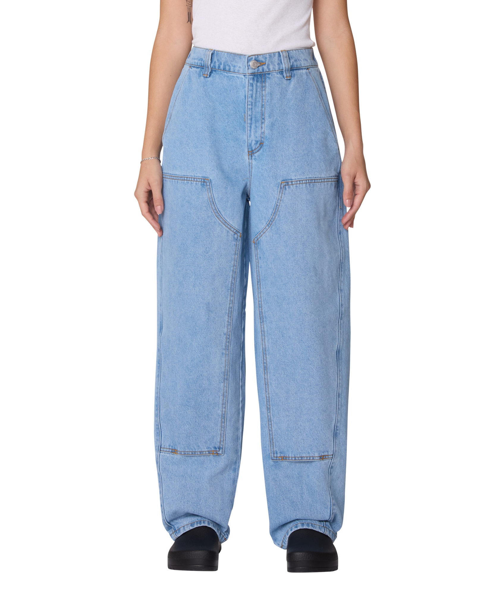 Obey - Leah III Baggy Denim - Cirrus Wash -