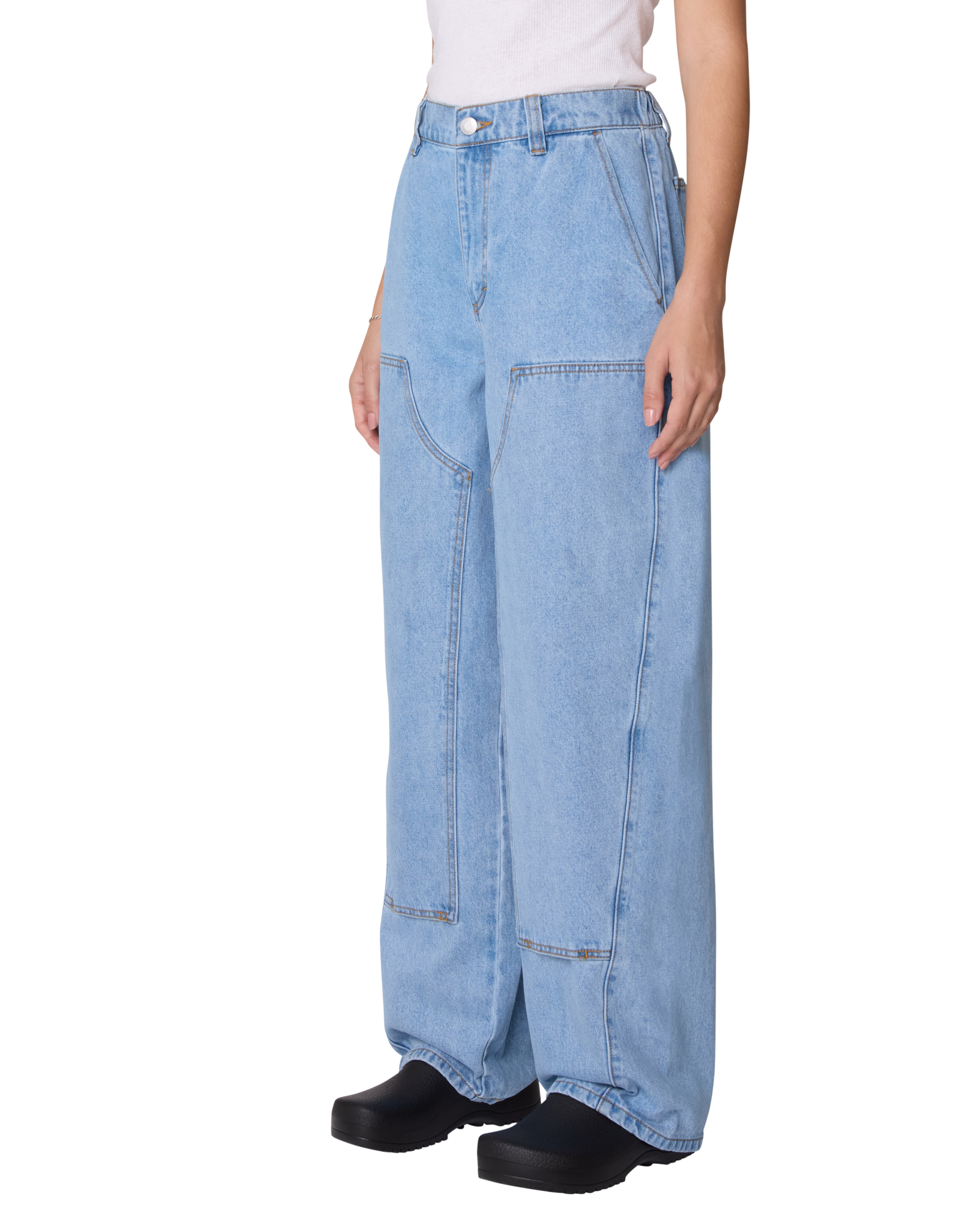 Obey - Leah III Baggy Denim - Cirrus Wash -