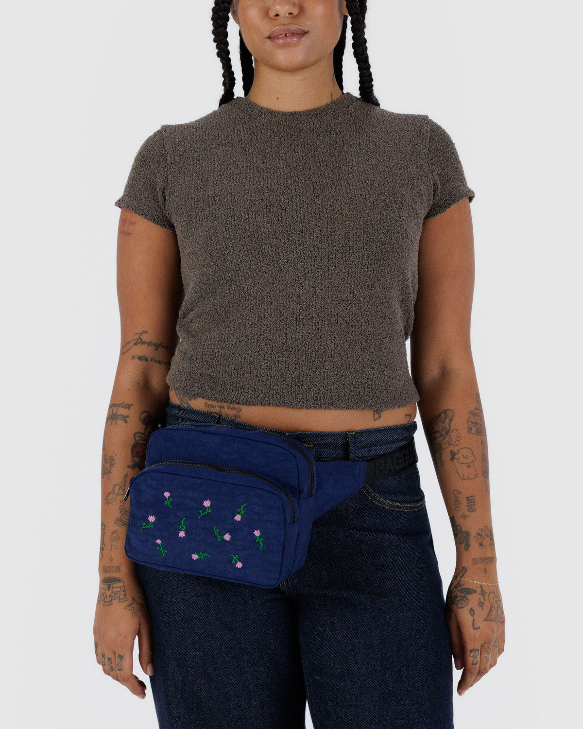 Baggu - Fanny Pack - Embroidered Wildflower -