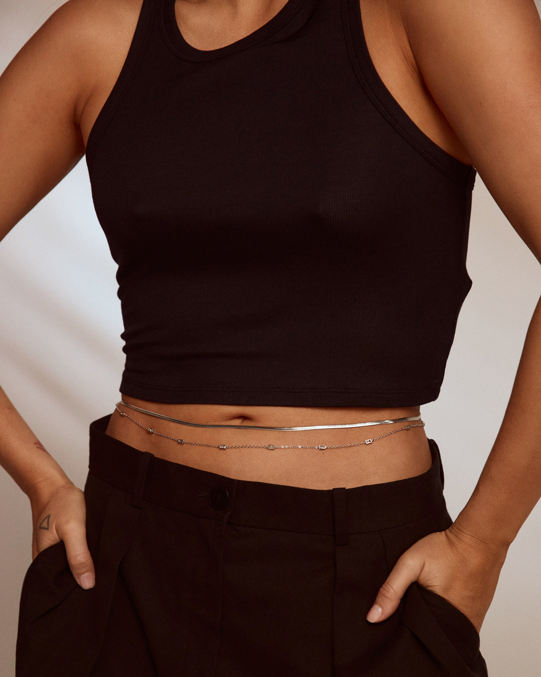 Luv Aj - The Mercer Belly Chain - Silver -
