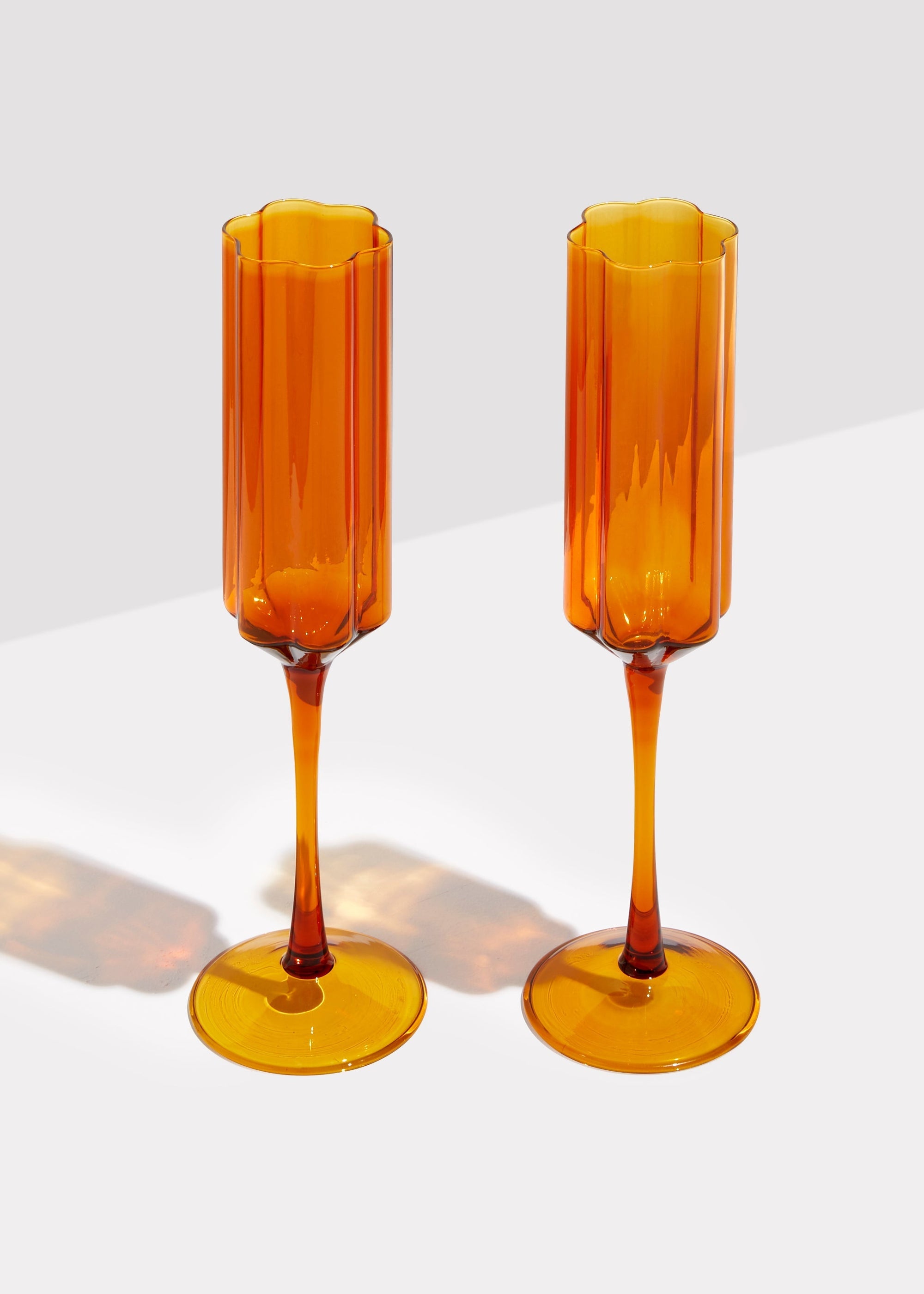 Fazeek - Wave Flutes - Amber, Set of 2 -
