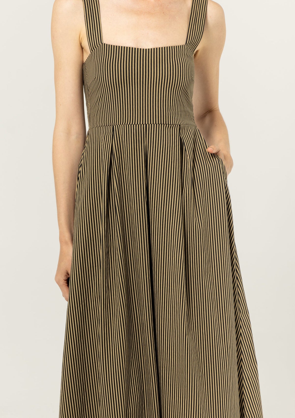 Bel Kazan - Janie Dress - Black Stripe -