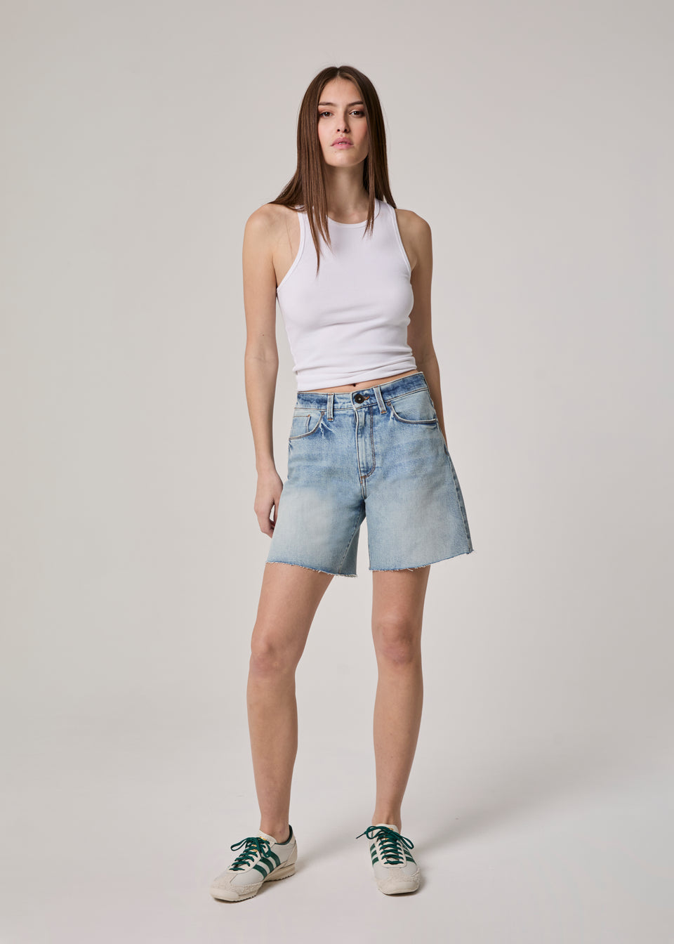 Edyson - Walter High Rise Short - Light Glasglow Wash -