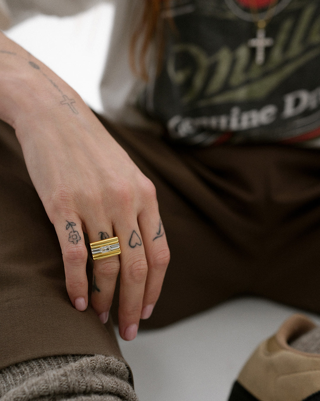 Luv Aj - Tricolore Ring- Clear -