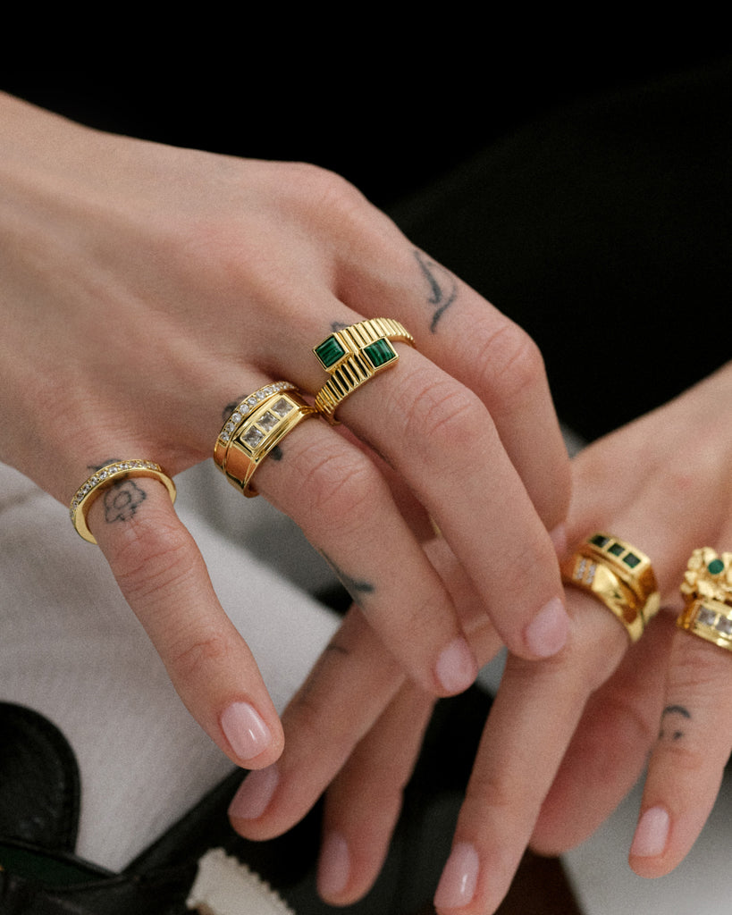 Luv Aj - Malachite Wrap Ring -