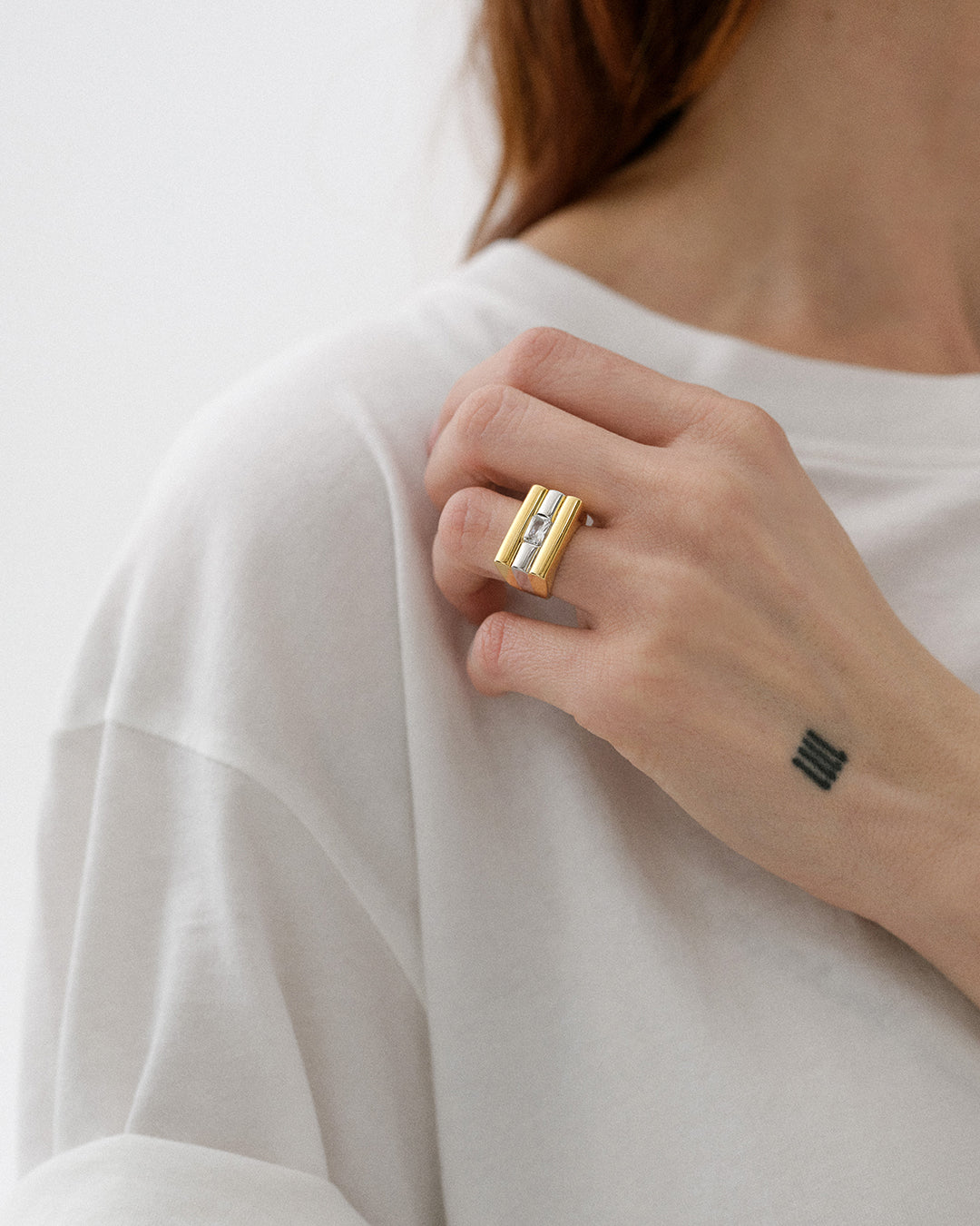Luv Aj - Tricolore Ring- Clear -