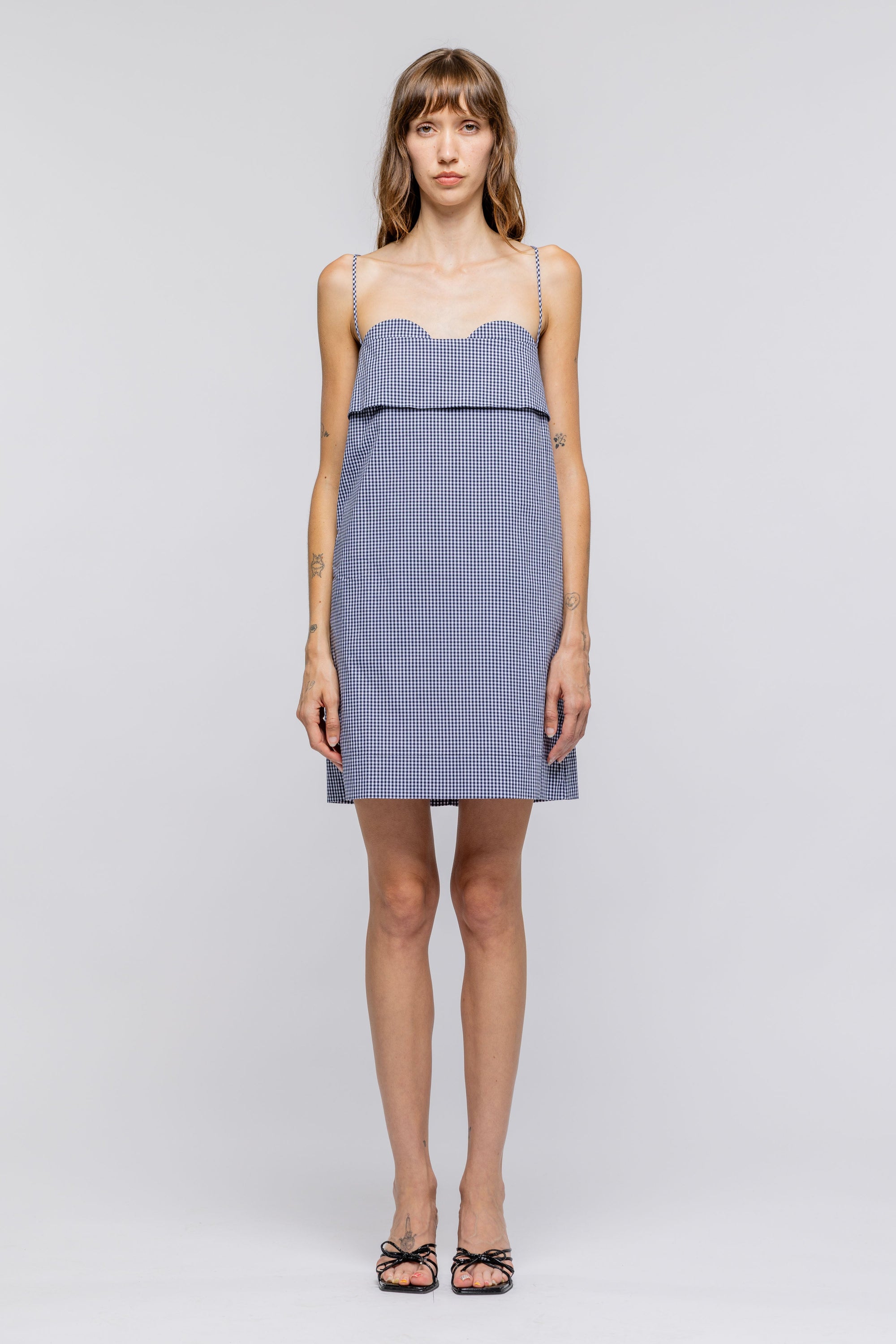 Toit Volant - Verona Short Dress 2.0 - Navy White -