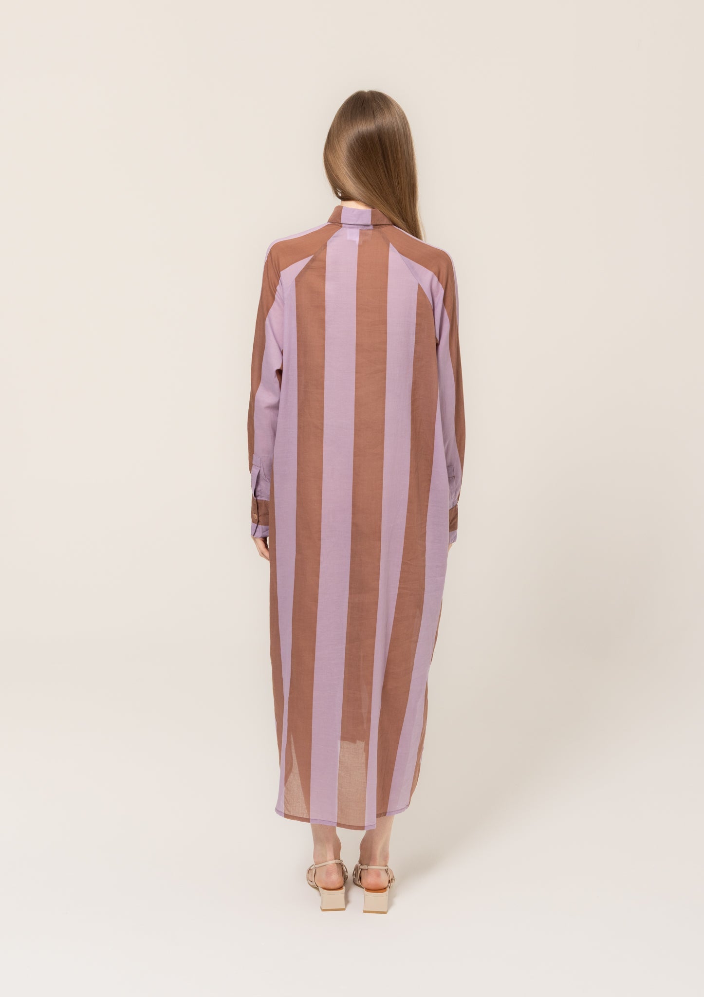Bel Kazan - Gia Kaftan - Chesnut Stripe -
