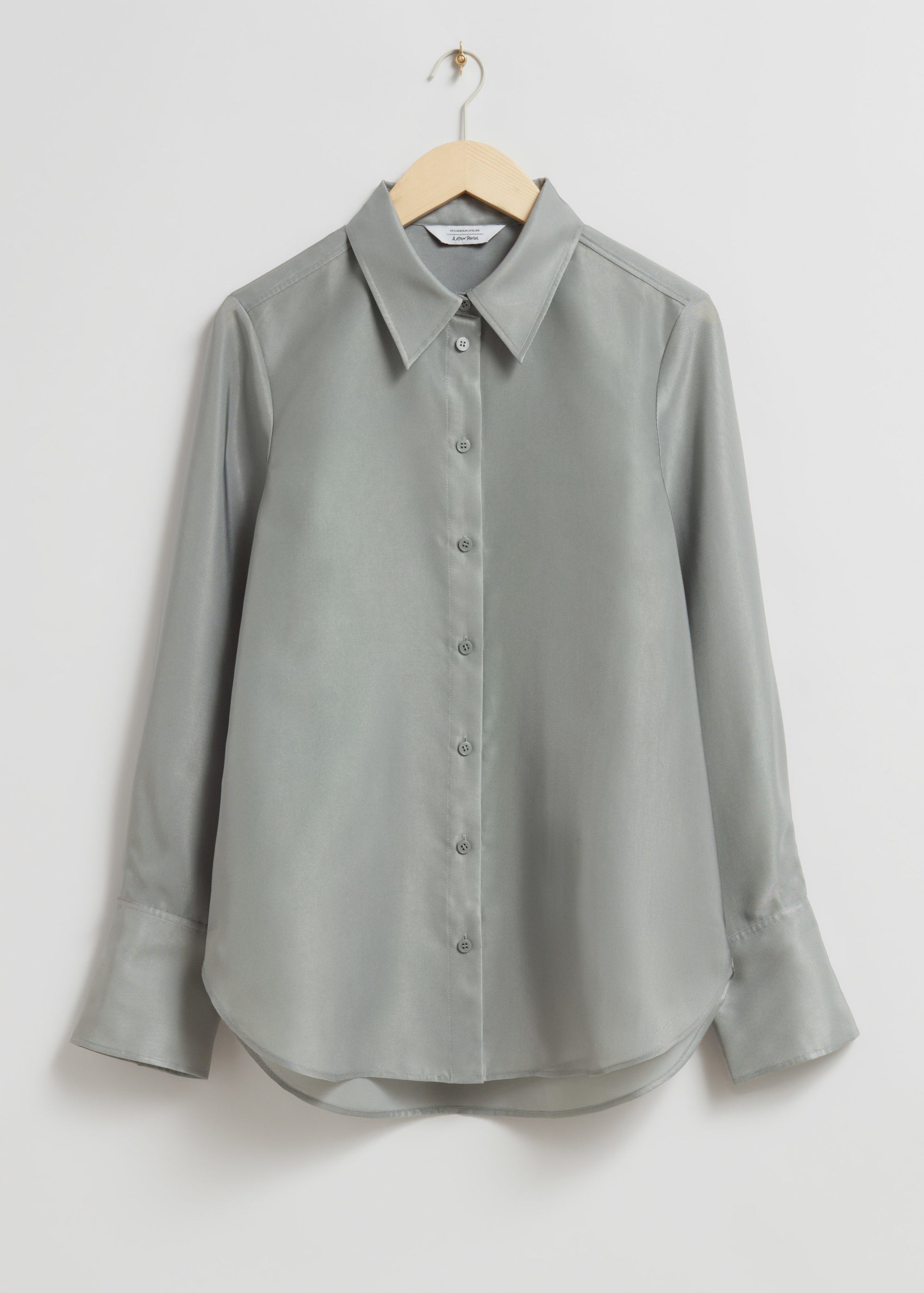 & Other Stories - Wera Sheer Shirt - Grey -