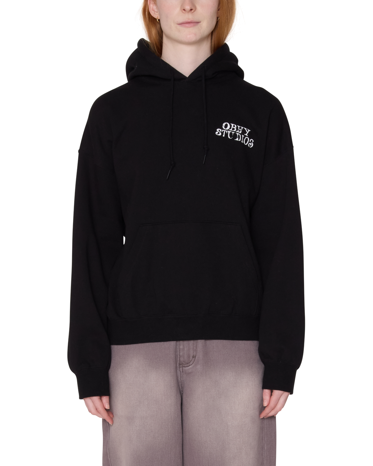 Obey - Studios Baggy Relaxed Hoodie - Black -