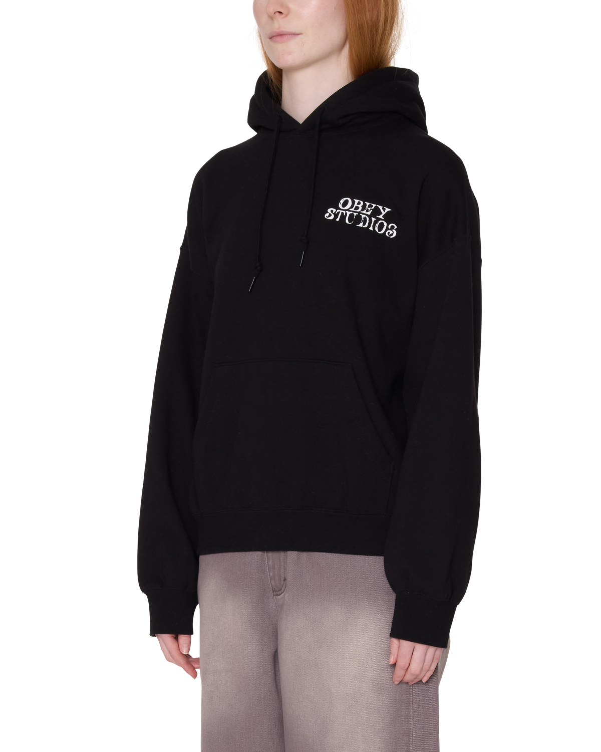Obey - Studios Baggy Relaxed Hoodie - Black -