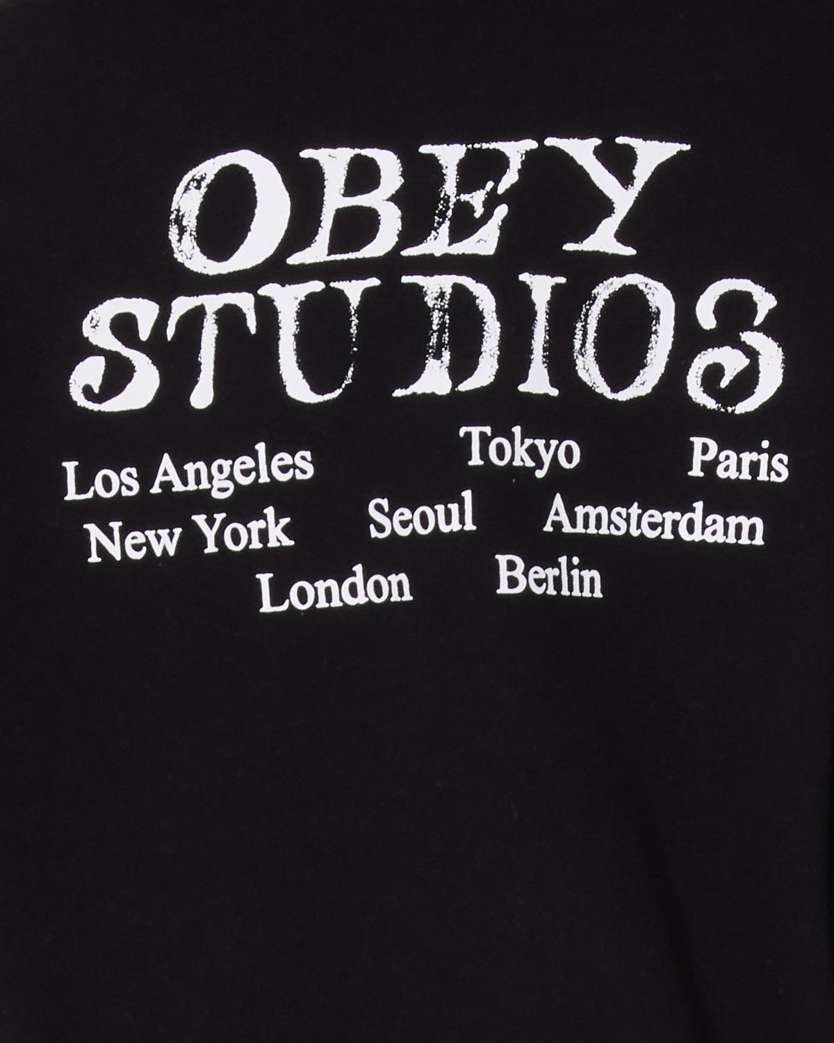 Obey - Studios Baggy Relaxed Hoodie - Black -