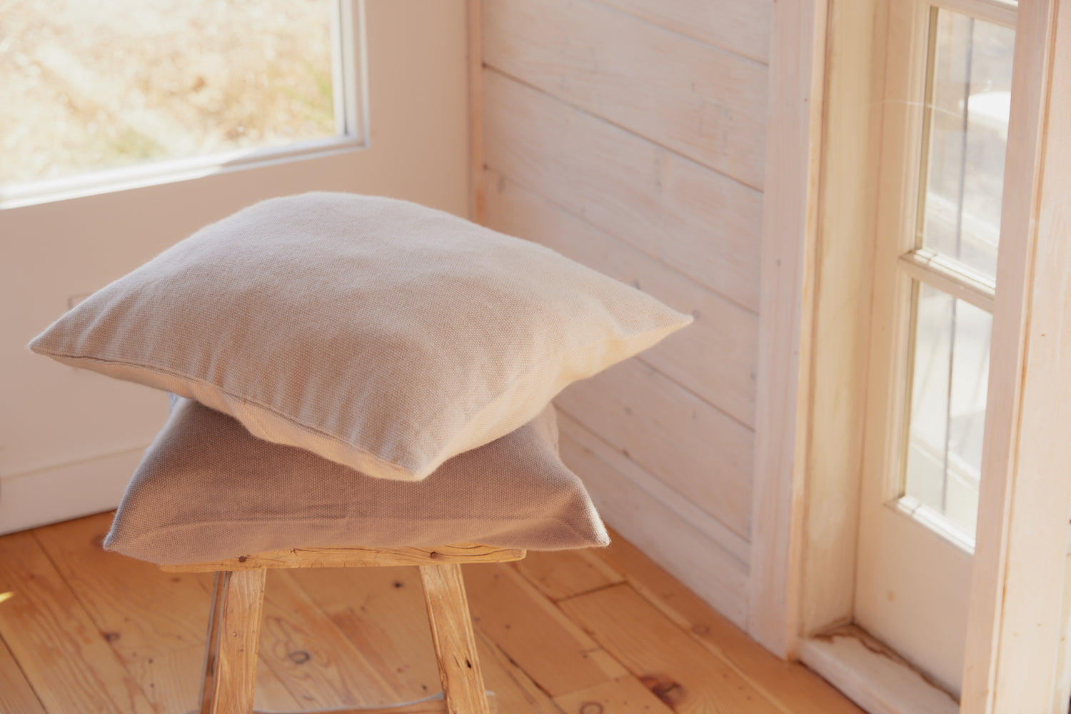 Kayu - Micah Handwoven 100% Cashmere Pillow Cover -